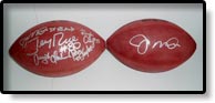 Autographed Footballs Photo