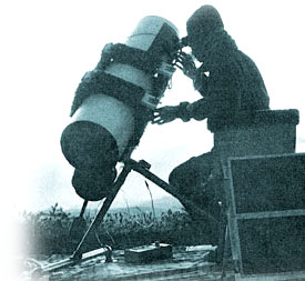 Photo of Don at his telescope